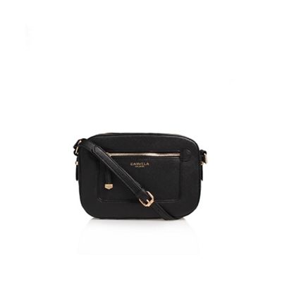 Black 'Mia X' body handbag shoulder straps